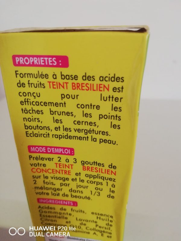Concentré teint brésilien