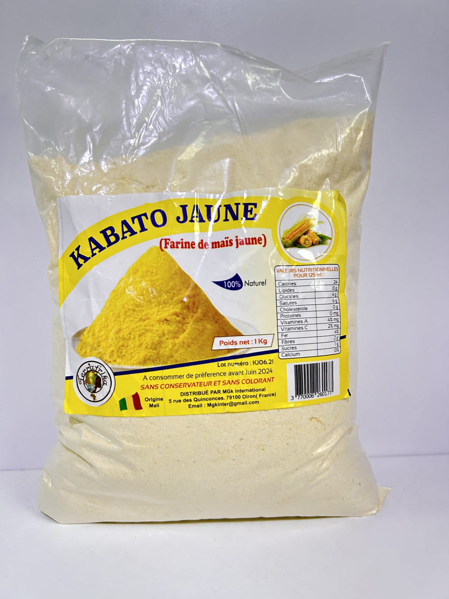 Farine de mais jaune 1kg 