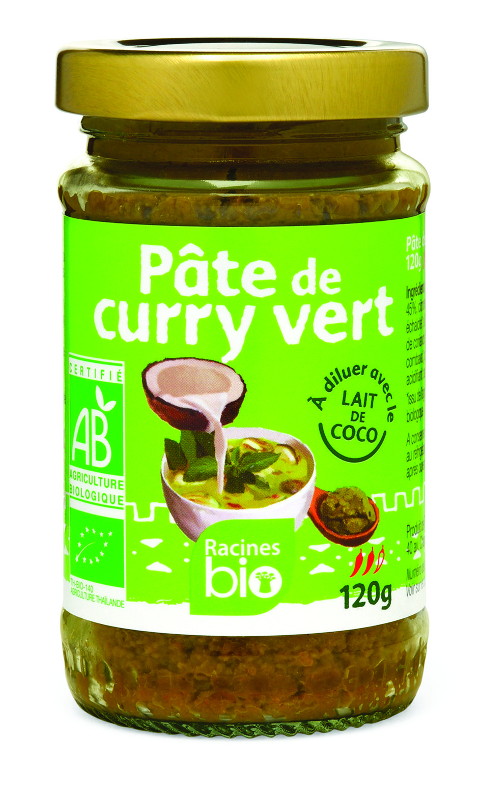Pâte de curry vert 400gr