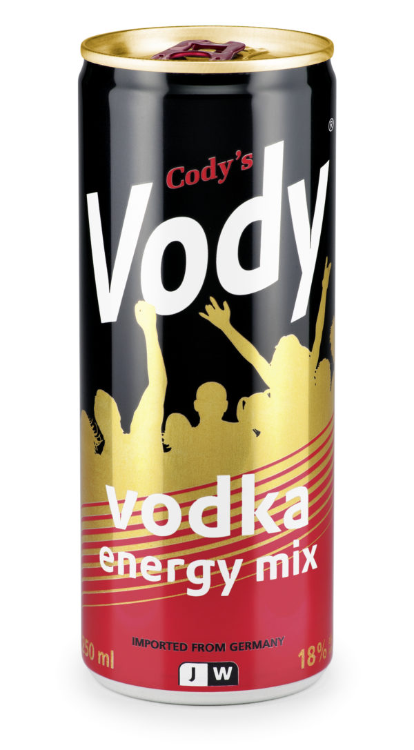 Vody vodka energy 18% 250ml