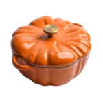 Casserole en Citrouille  gaz, induction 3,7L couleur orange 24cm anti-adhésive