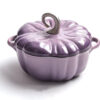 Casserole en Citrouille gaz, induction 3,7L  couleur violette 24 cm anti-adhésive