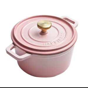 Petite Cocotte épaisse, gaz, induction,marmite à ragoût de cuisine 1,5l anti-adhésive