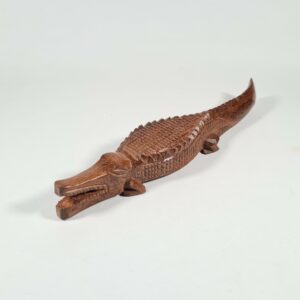Statuette Crocodile en bois