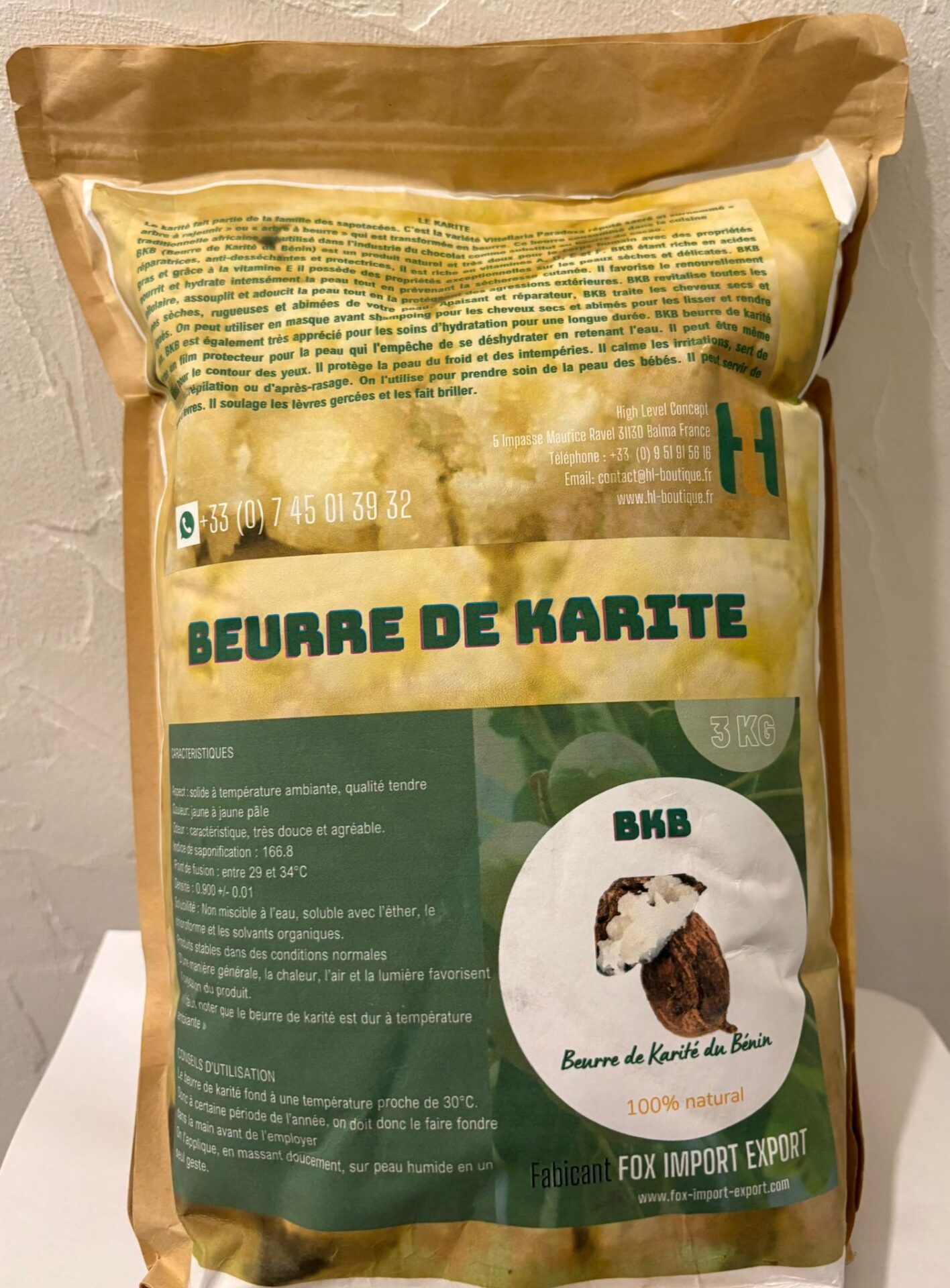 Beurre de karité 3kg